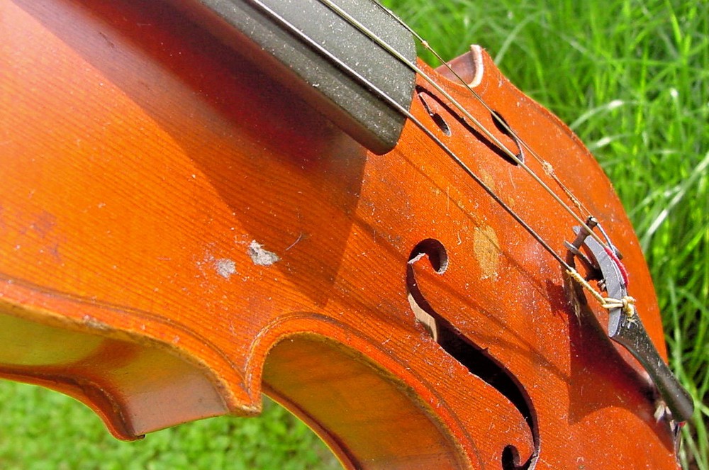 ANTIQUE VIOLIN 3/4 13" BODY GERMAN 19TH C NICE BACK