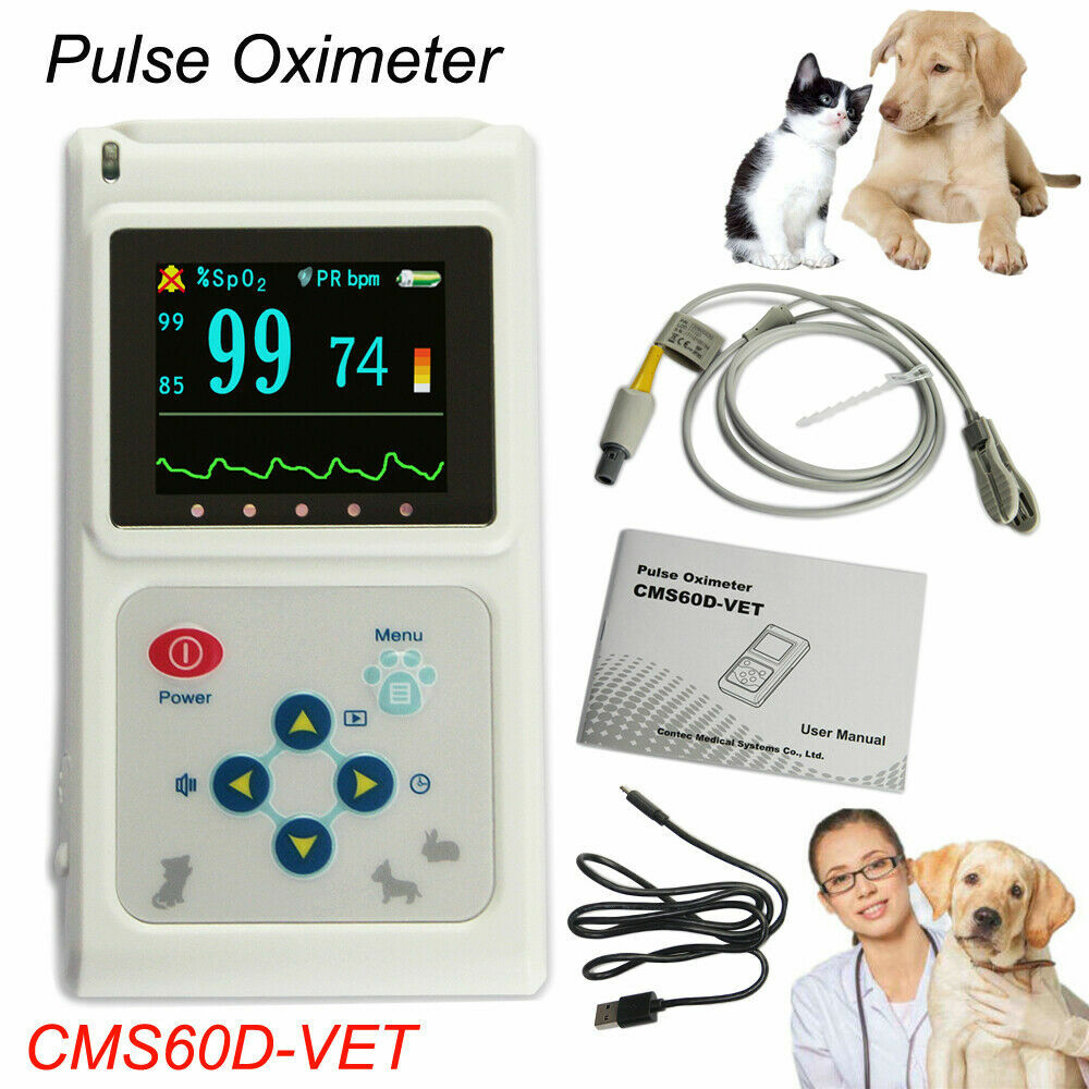 CONTEC Veterinary Handheld Pulse tester pulse oxygen saturation SPO2 CMS60D-Vet