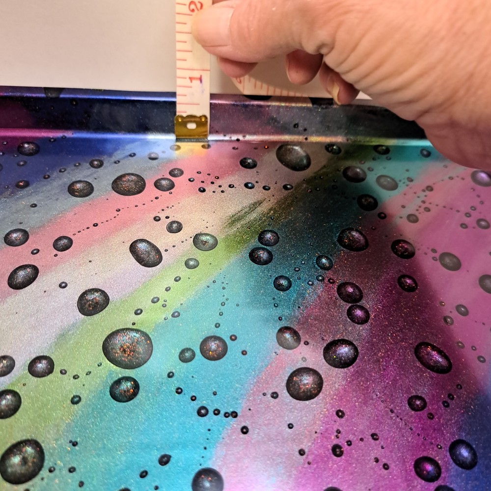 Small Tray – Resin Rainbow & Raindrops