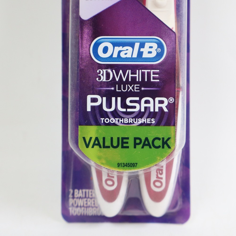 Oral-B Pulsar White Advanced Vivid Toothbrushes Soft 2 Value Pack
