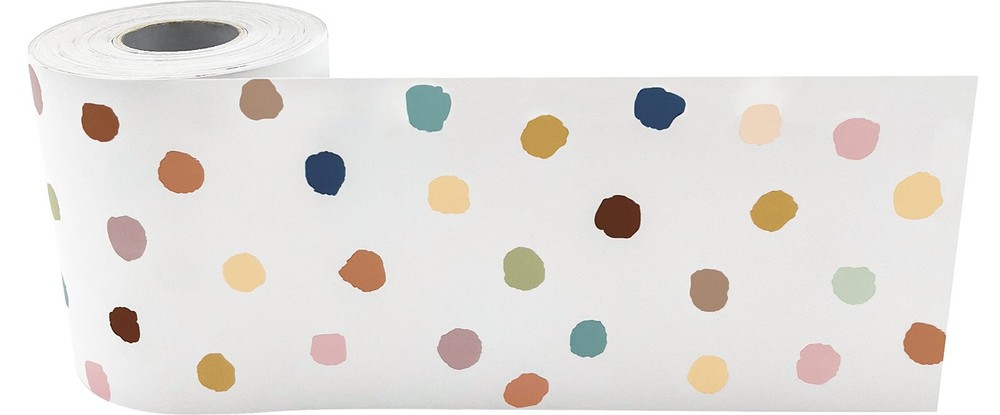 Teacher Created Resources Everyone Welcome Dots Straight Rolled Border