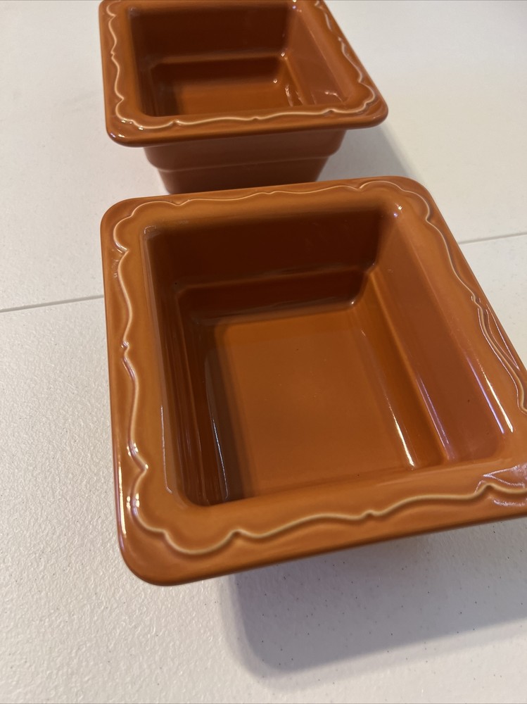 Hall PanAramics Orange￼ Sixth Size Square ￼Bowl