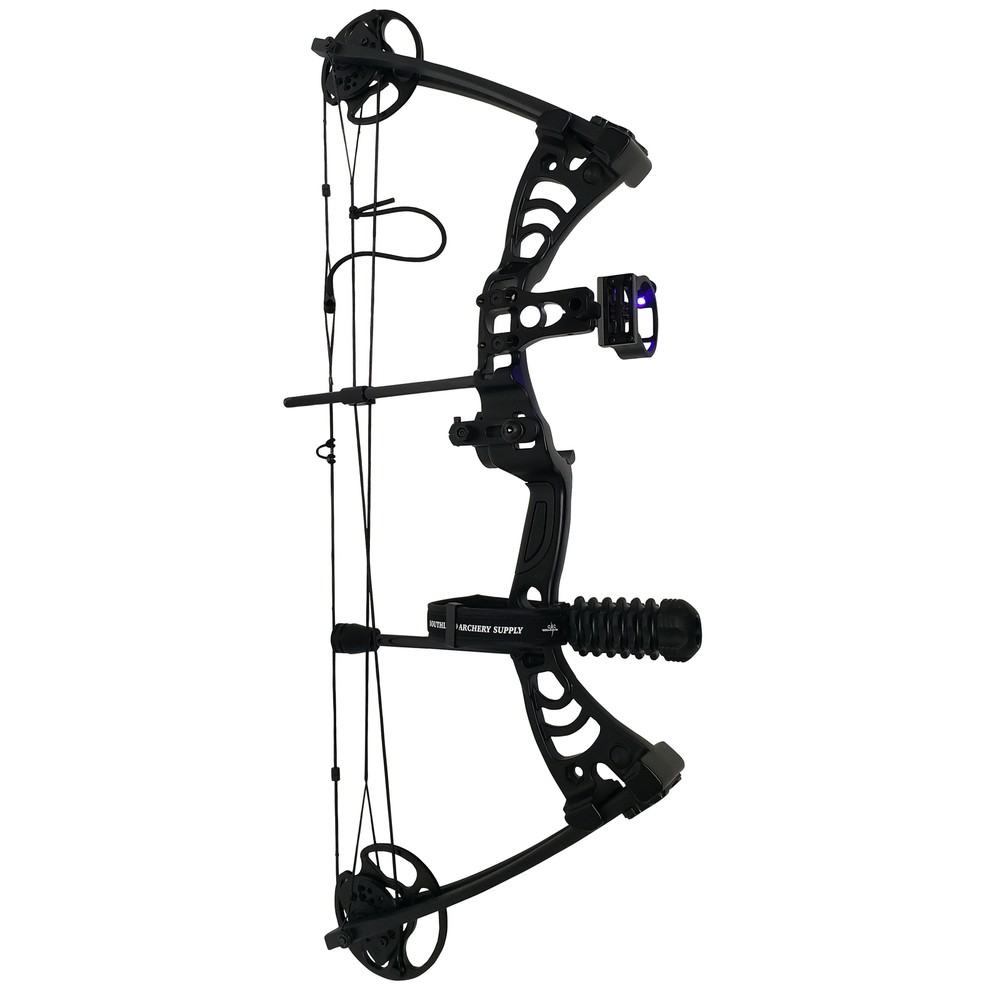 SAS Scorpii 30-55 Lb 19-29" Compound Bow Package with Bow Stabilizer, Bow Sight