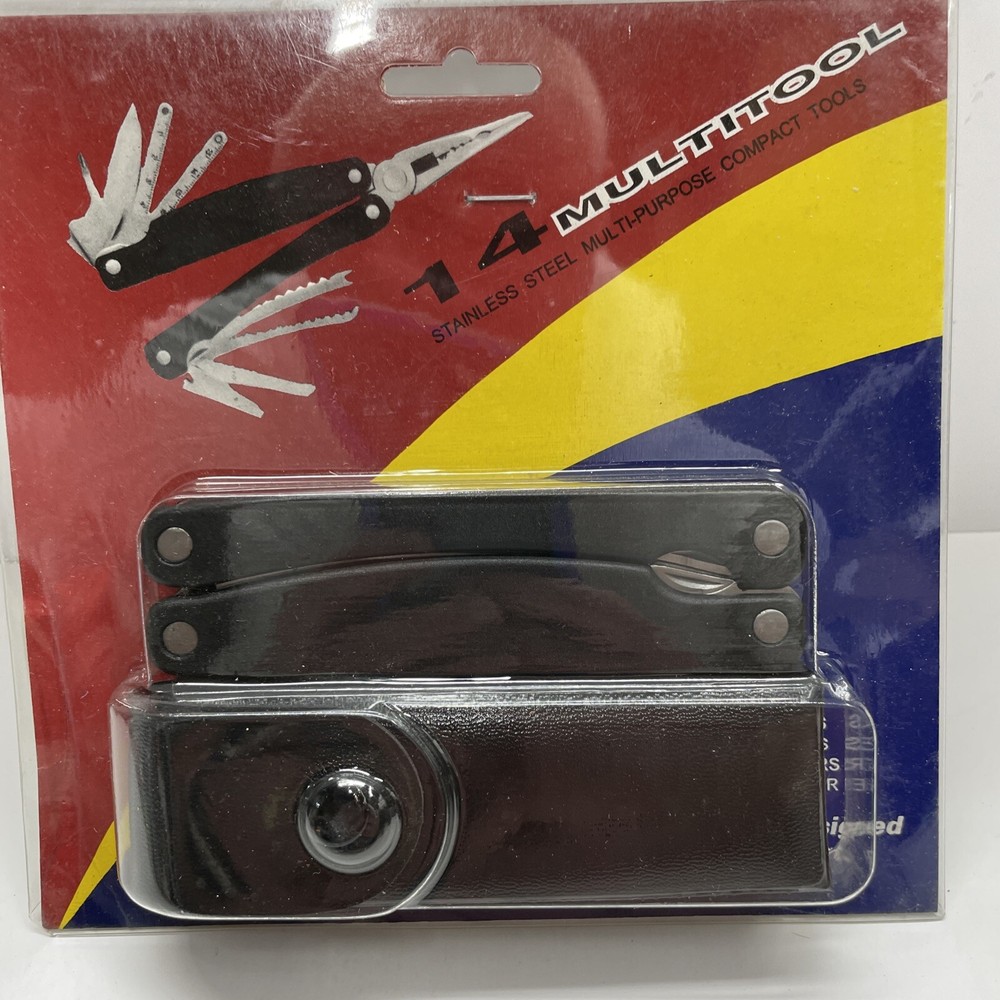 14 Function Pocket Multi Tool W CASE Camping Hunting Survival Emergency New