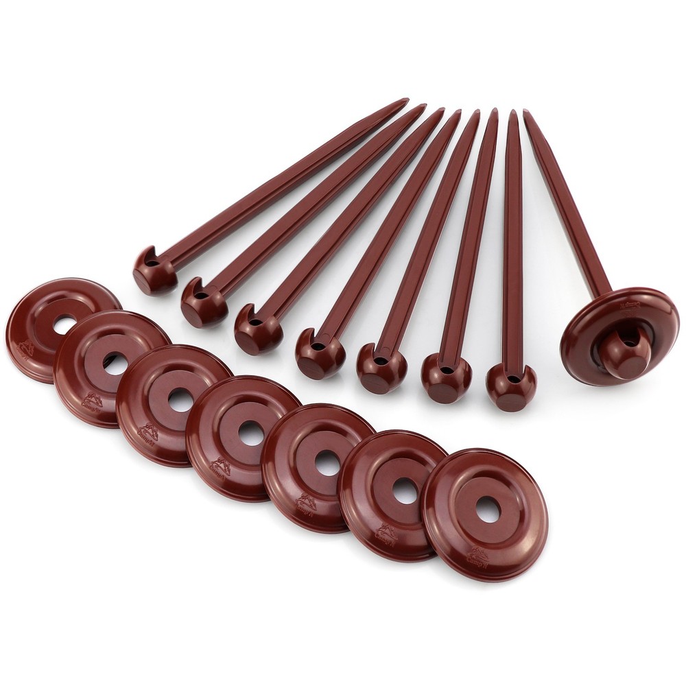 Outdoor Patio Rug Stakes (8 Pack) RV Rug Hold Downs - RV Camping Mat Rug Stakes