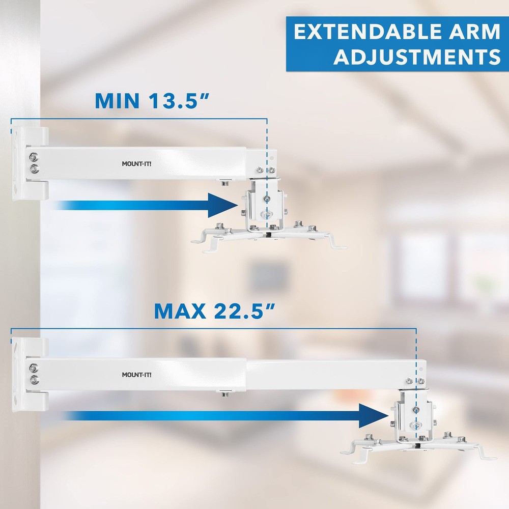 Mount-It! Wall or Ceiling Projector Mount with Universal LCD/DLP Mounting for...