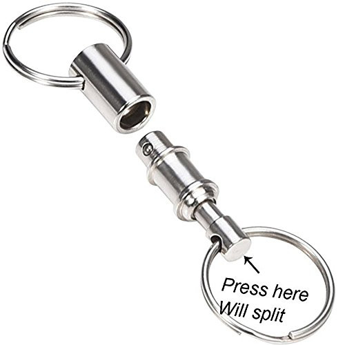 Quick Release Pull Apart Valet Keychain Accessory Detachable for