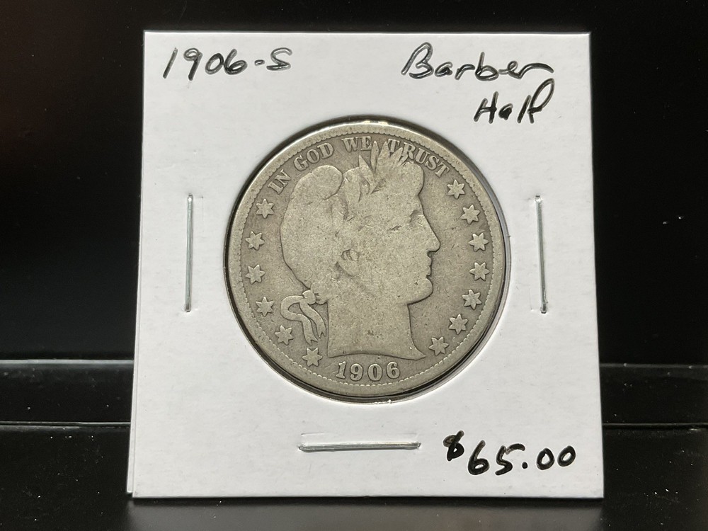 1906-S  Barber Half