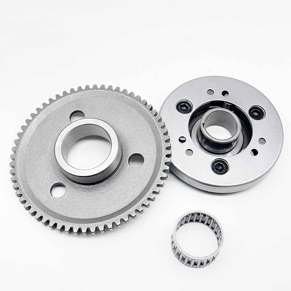 4PCS Starter Clutch Kit Flywheel Puller & Nut + Clutch Lock Spanner Tool for