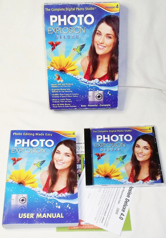 Photo Explosion Deluxe Version 4, Windows Photo Editing (Nova Development)