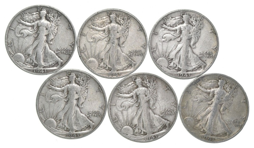 1941-S XF Walking Liberty Half Dollar