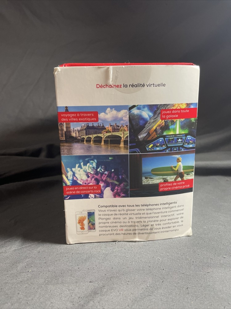 EVO VR NEXT Virtual Reality Headset/Controller for Smart Phone--(2016) New