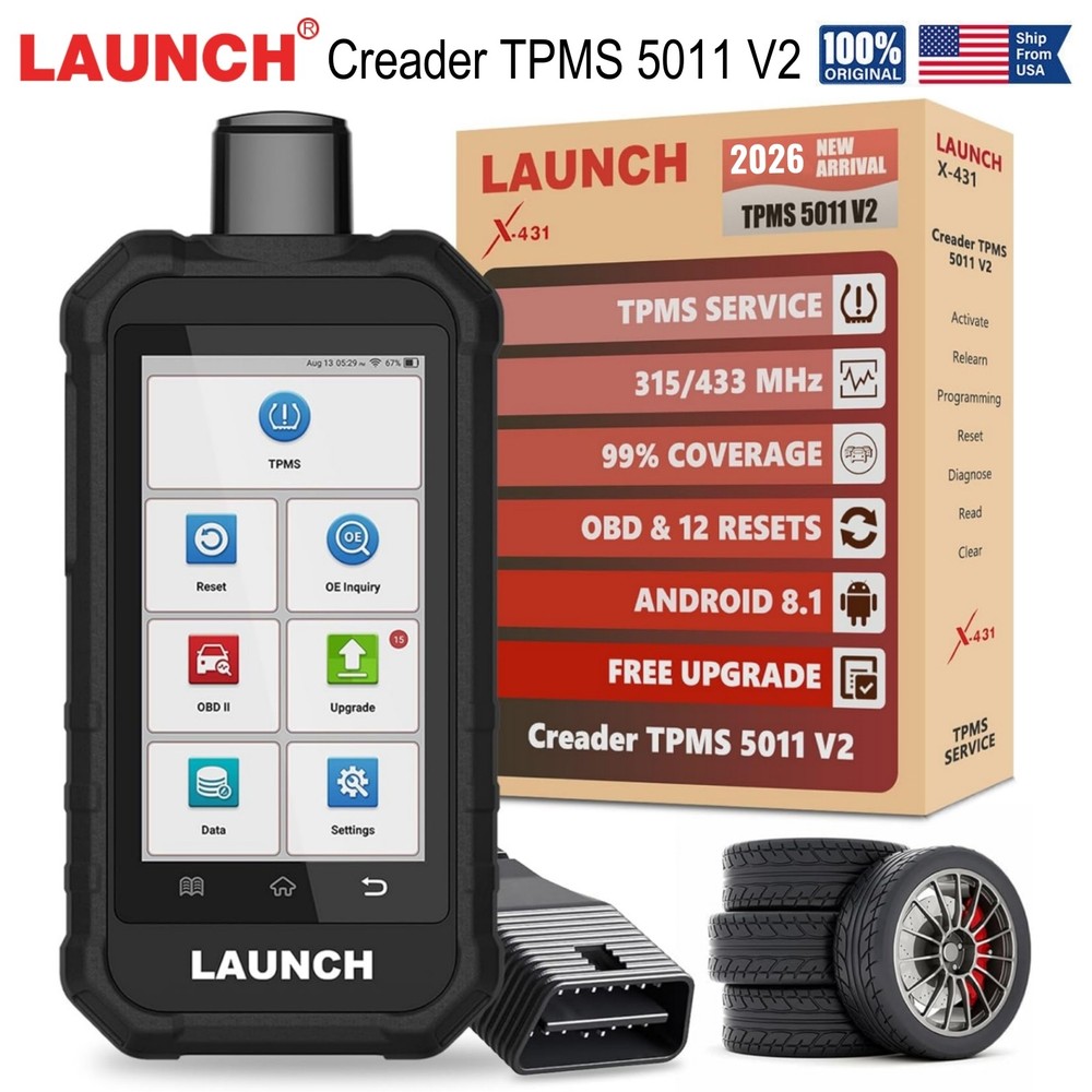 LAUNCH Creader TPMS 5011 V2 TPMS Tire Sensor Relearn/Reset/Activate Programming