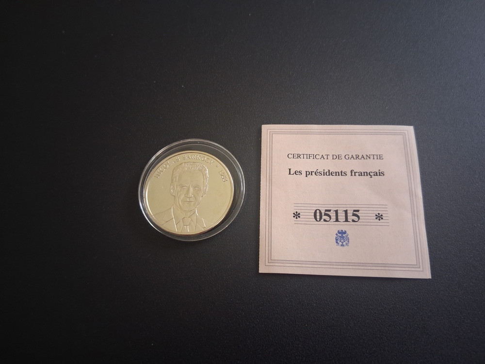 Windsor Mint "Nicolas Sarkozy " 2007 30mm Coin  plus COA