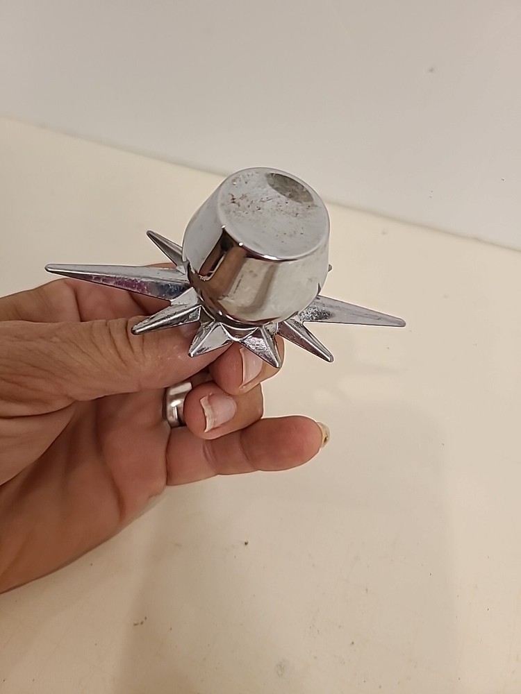 Vintage ATOMIC STARBURST MID CENTURY DRAWER PULL WITH SCREW