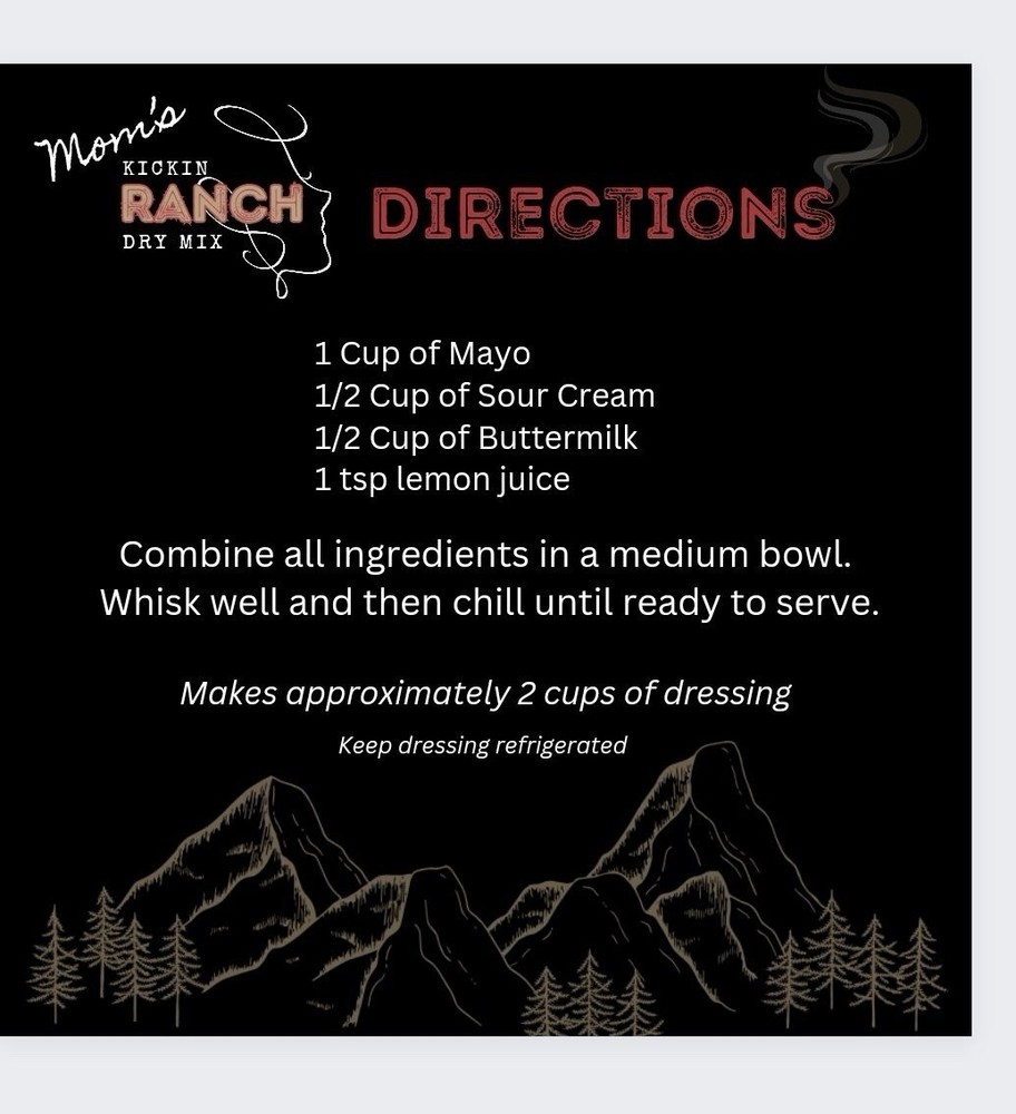 Ranch Mix-Dry, Dressing or Dip