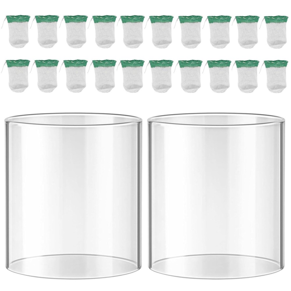 20-Pack Lantern Mantles & Globe Replacement for Coleman Camping Lanterns