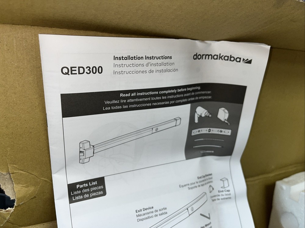 Dormakaba QED 300 73200712 Fire Rated Exit Device