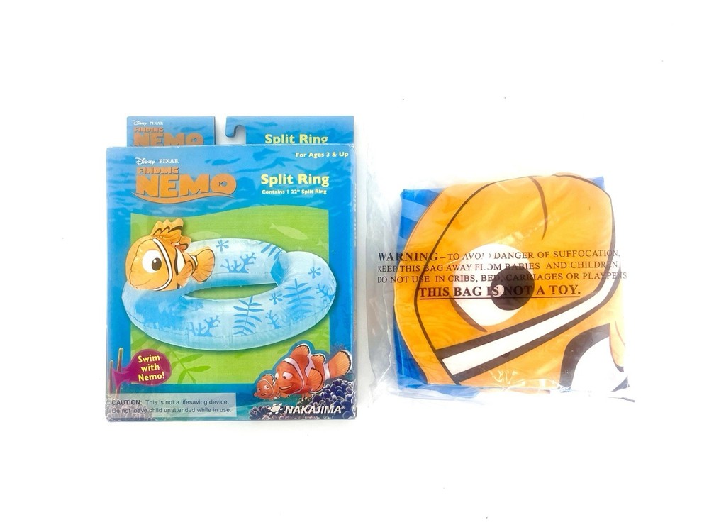 Official Disney Pixar Finding Nemo Split Swim Ring Float Tube Nakajima NWT