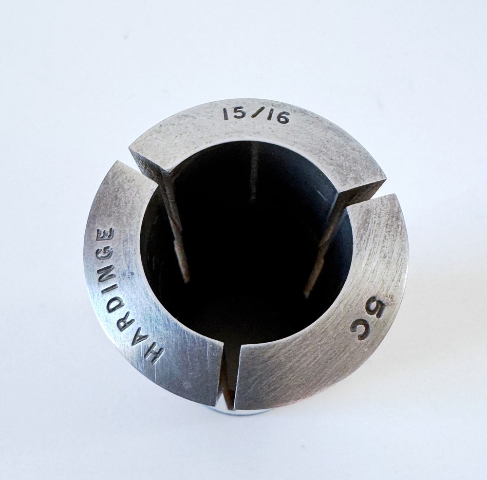 15/16" HARDINGE 5C Round Collet Internal & External Threads .9375" USA