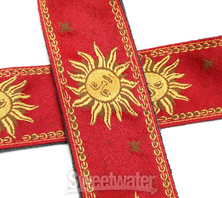 Levy's MPJG '60s Sun Polyester Guitar Strap - Red
