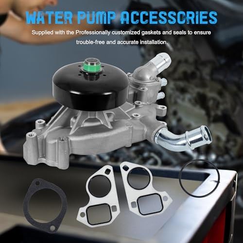 w/Thermostat Engine Aluminum Water Pump Compatible with Chevy Silverado 1500/