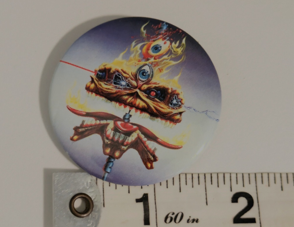 Iron Maiden Tour Badge Button Pin