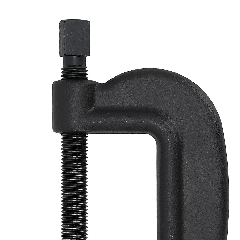 Heavy Duty 4" C-Clamp Square Spindle Head Black Oxide Coating Construction Tool