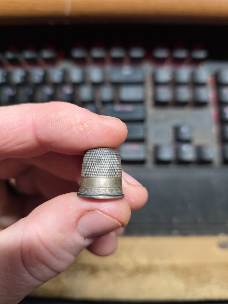 Vintage Thimble Marked STERLING Size 9 Marked