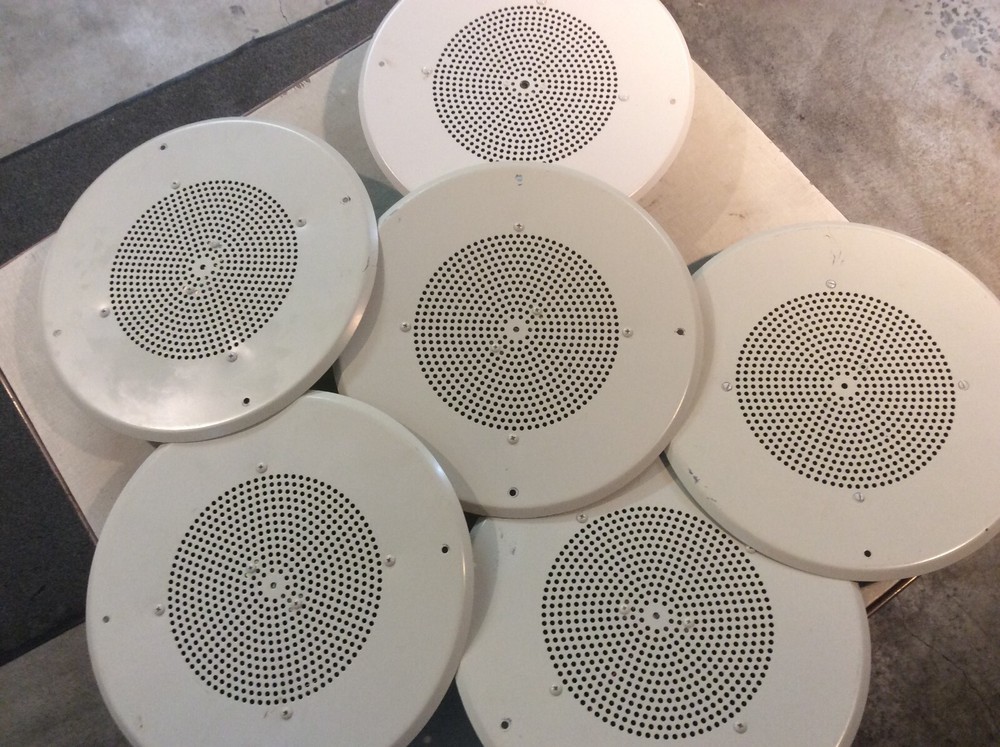 Five Bogen One Harris 70v ceiling speakers