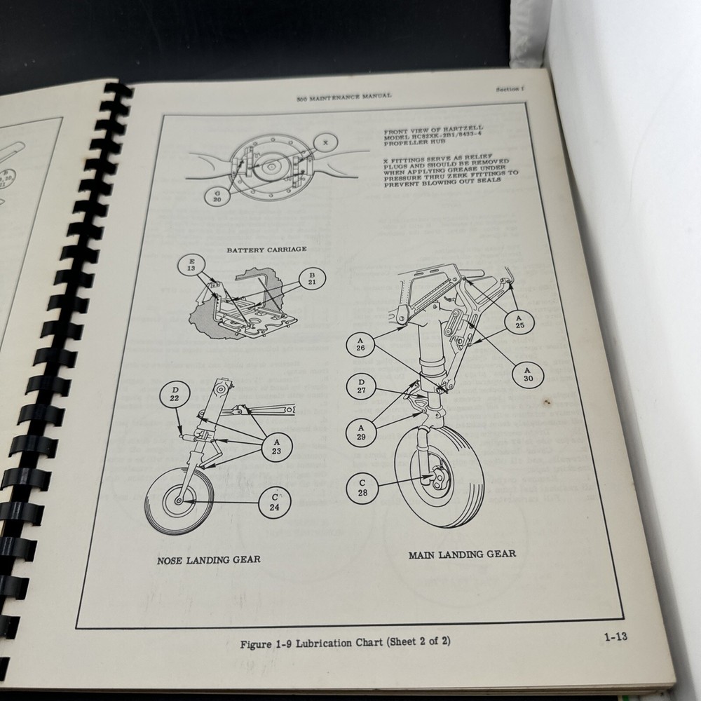 ✈️ 1959 AERO COMMANDER MAINTENANCE MANUAL MODEL 500