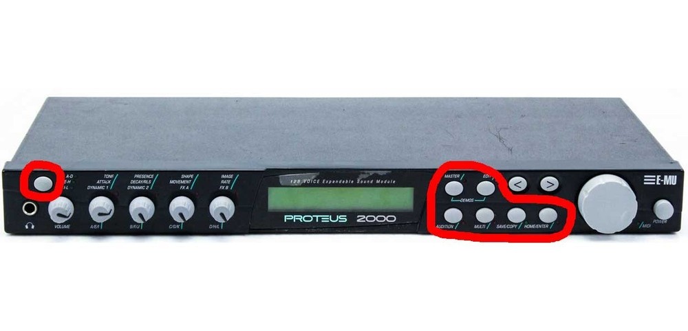 E-MU Proteus 2000 (& other rack modules) Button - Replacement Parts