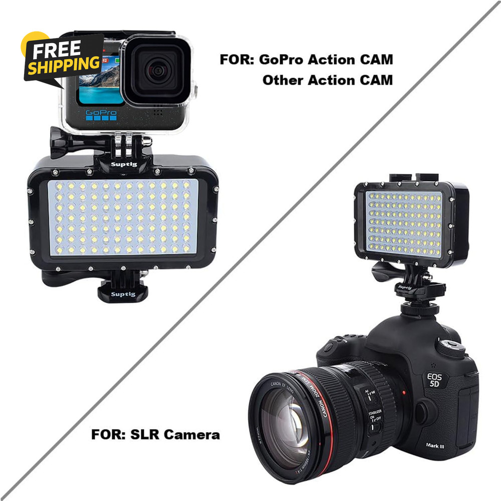 Underwater Lights Dive Light 84 LED High Power Dimmable Waterproof LED