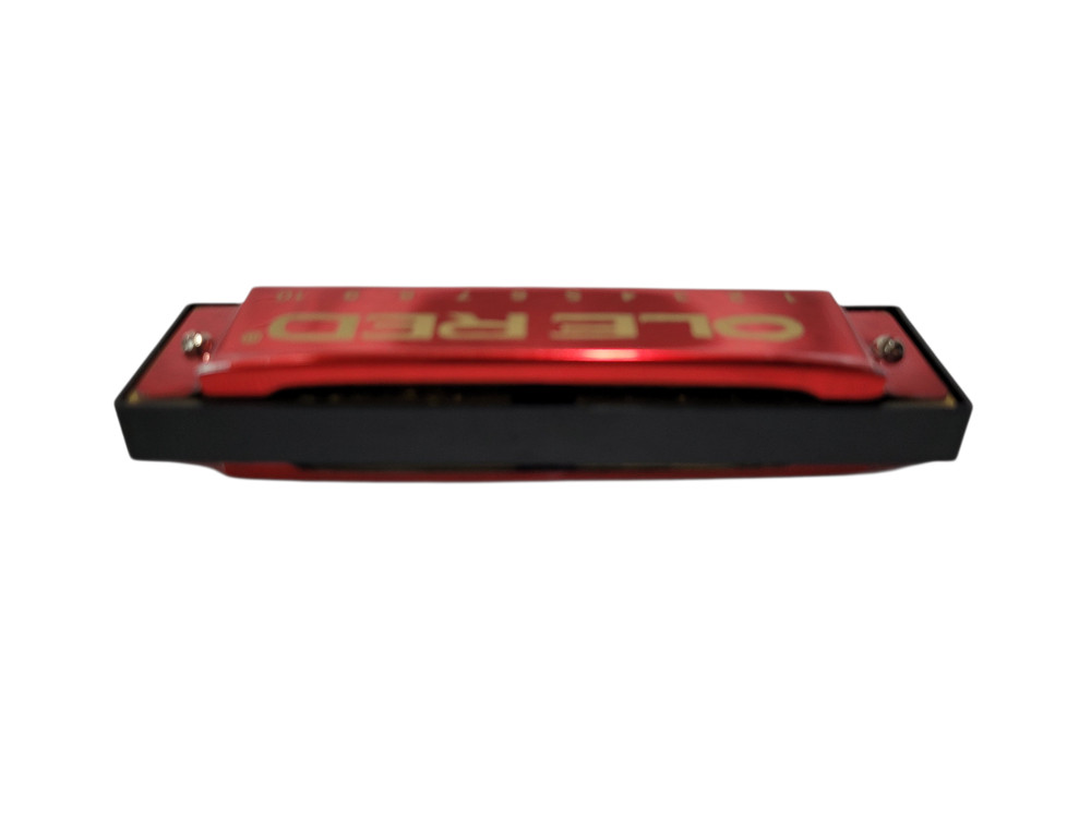 Ole Red Key of C Harmonica Beginner Red OR Harmonica with Hard Case