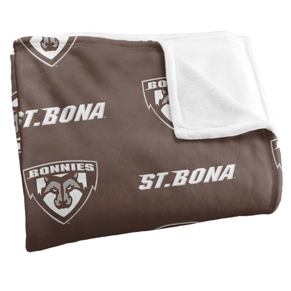 St. Bonaventure University Logo Pattern Silky Touch Super Soft Throw Blanket