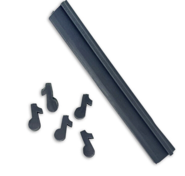 Music Note Tube Column Silicone Soap Mold Embed Soap Cold Process Making
