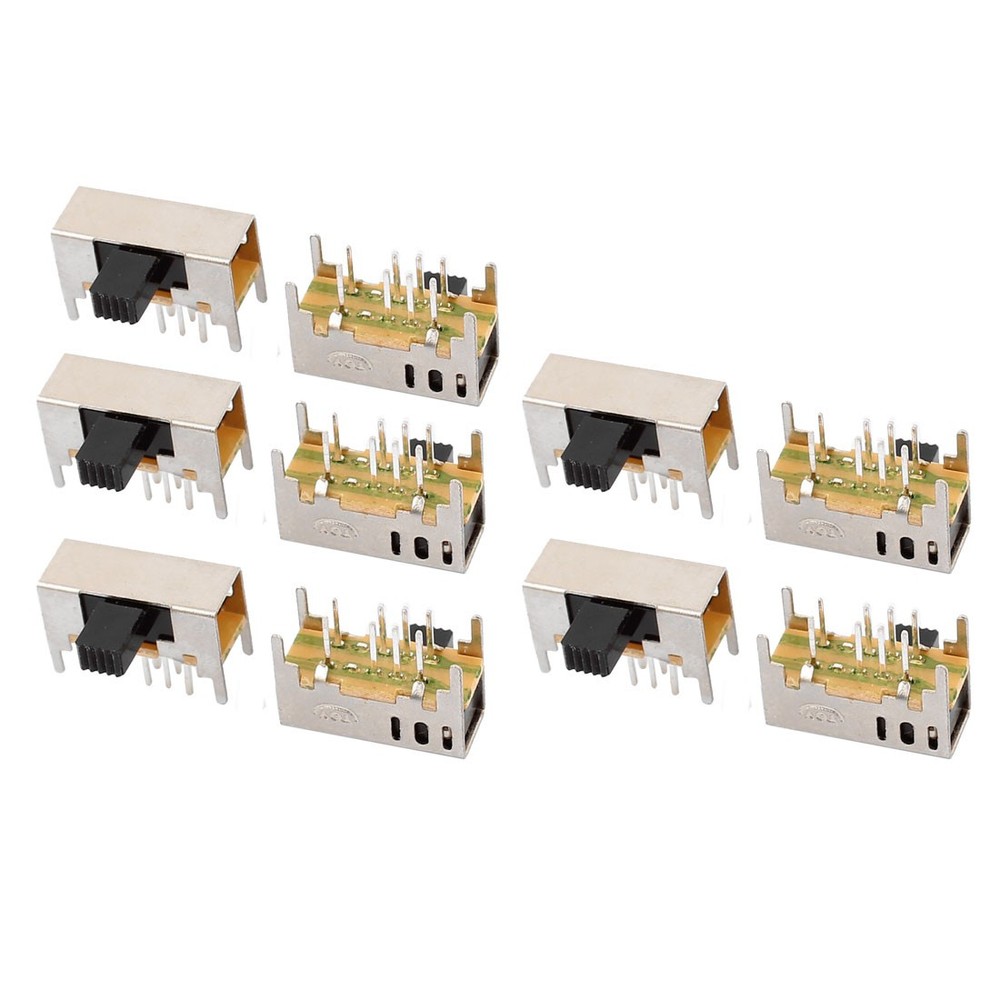 10pcs. 3 Position 8P 2P3T Panel Mount Micro Switch Slide Lock