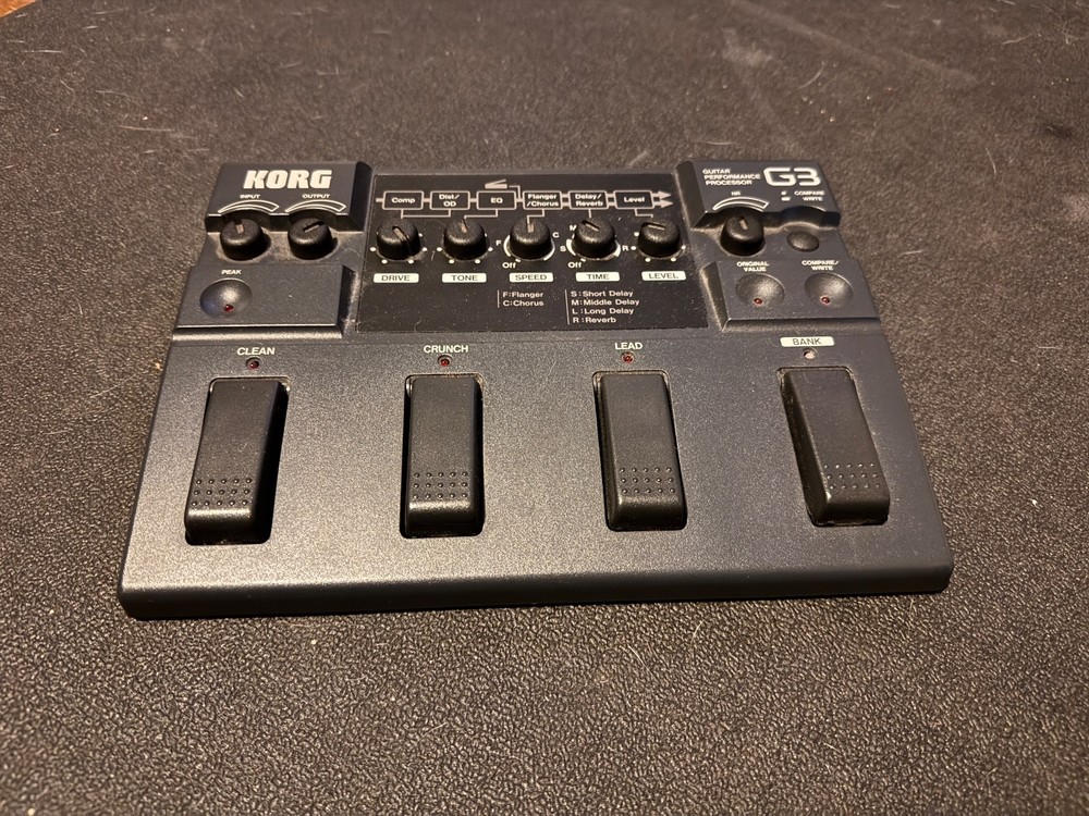 Korg G3 Guitar Performance Processor Multi Effect Pedal in original box