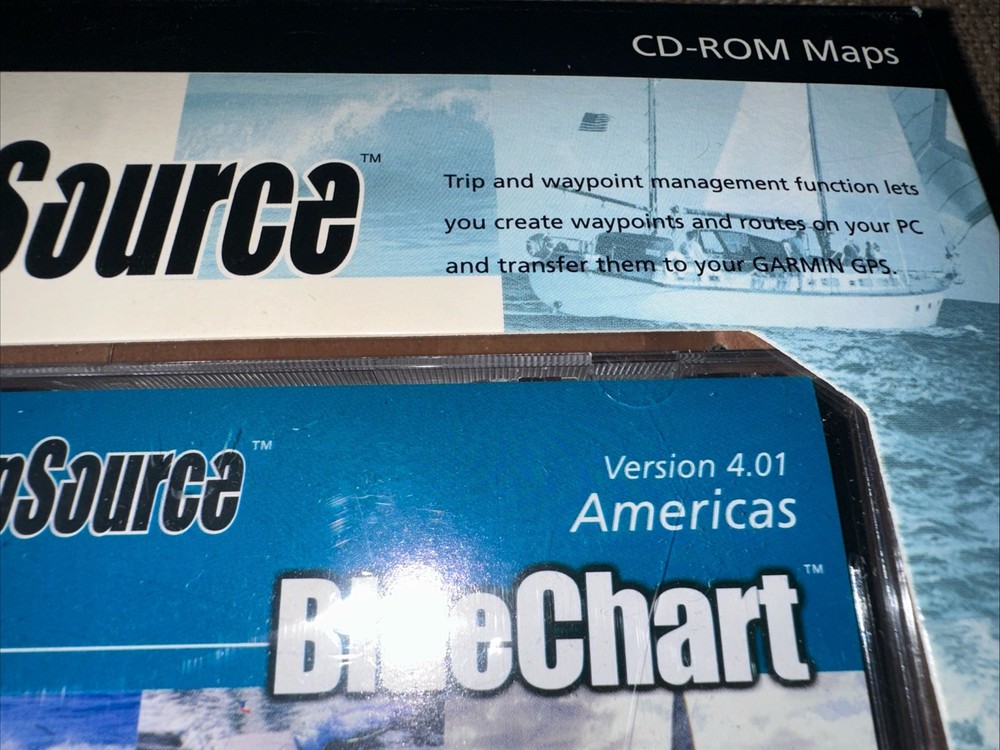 Garmin BlueChart America's CD ROM Mapsource version 4.01