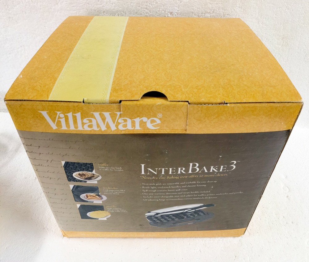 NEW VillaWare InterBake3 Multi baker 4-Square