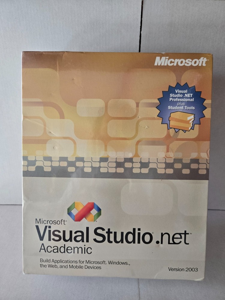 Microsoft Visual Studio .net Academic Version 2003