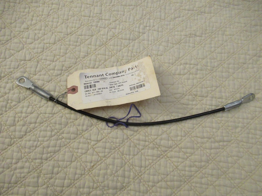 Tennant Company Parts Scrubber Machine Cable (140960)
