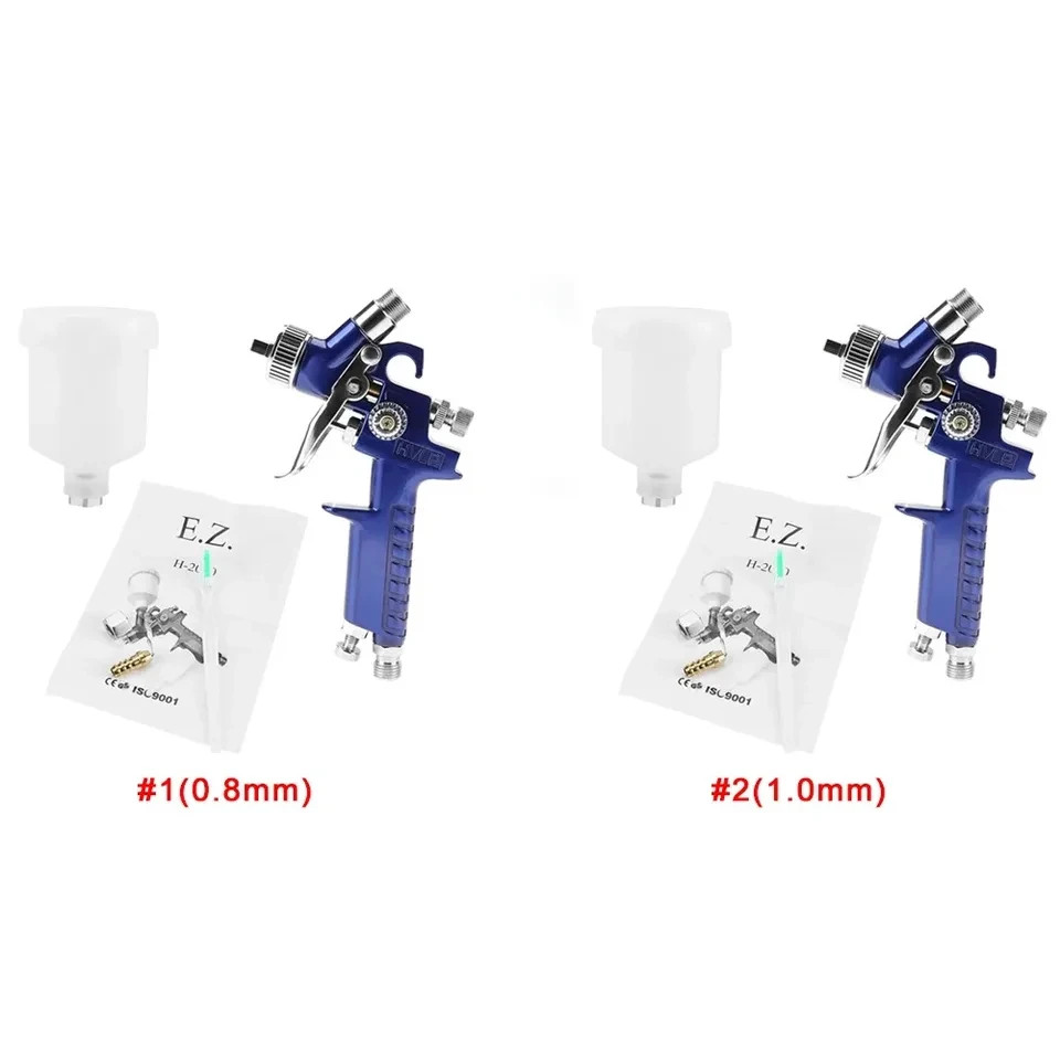 0.8mm Nozzle PRO GRAVITY FEED Mini Air PAINT Spray Gun Compressor Tools Auto