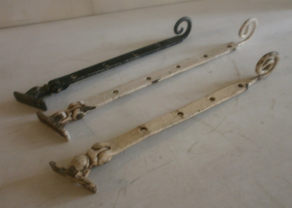 Antique curly end window stay