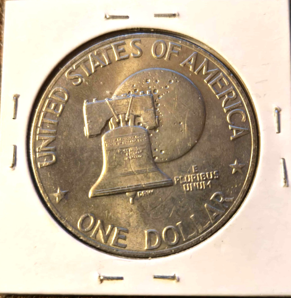 1976 P Uncirculated Type 2 Bicentennial Eisenhower Clad Dollar.