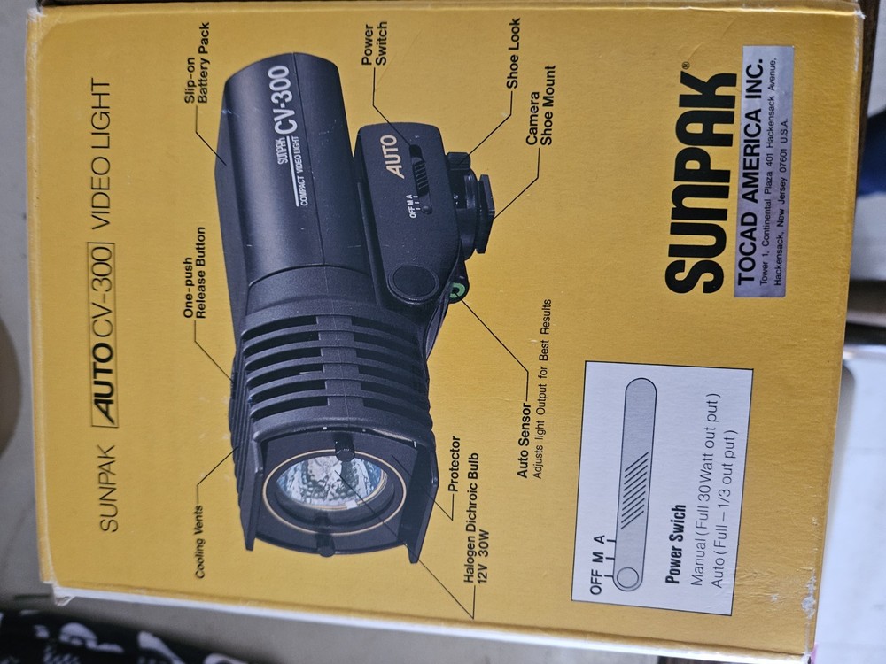 Auto Sensor Video Light Sunpack Auto CV-300