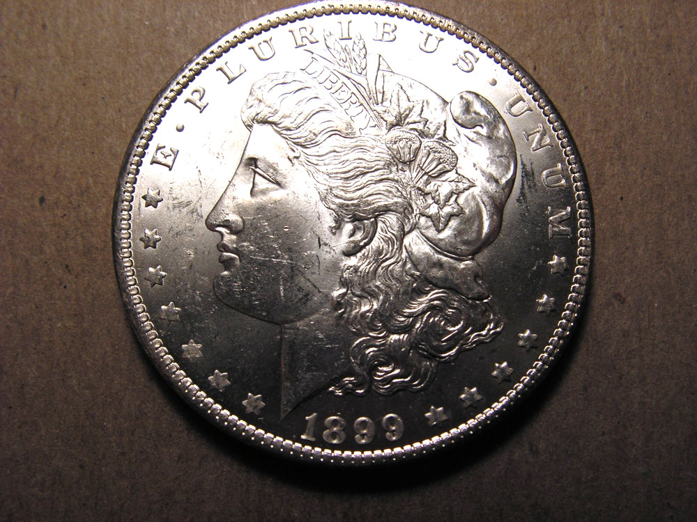 1899 - O Morgan Silver Dollar. UNC.