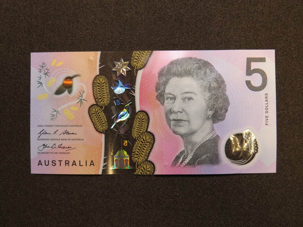 2016 $5 Polymer Banknote Australia Dollars Prefix DI1609555_ _ UNC Grade