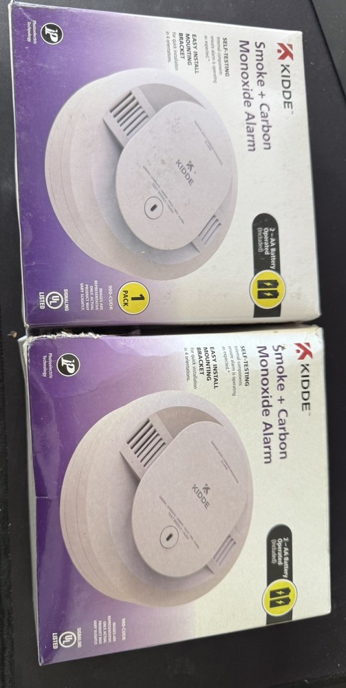 2 Pack KIDDE Smoke & Carbon Monoxide Alarm