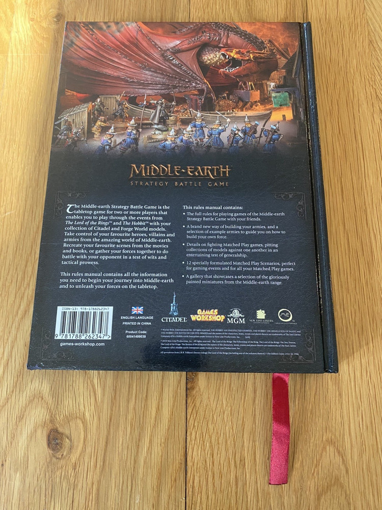 Games Workshop Middle-earth Strategy Battle Game Rules Manual 2018